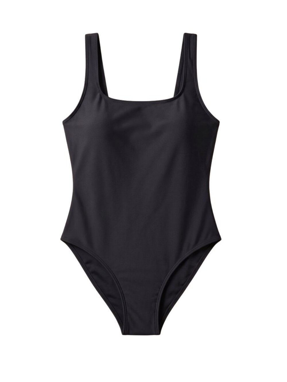 NWOT | Black Padded Square Neck One Piece Swimsuit Small